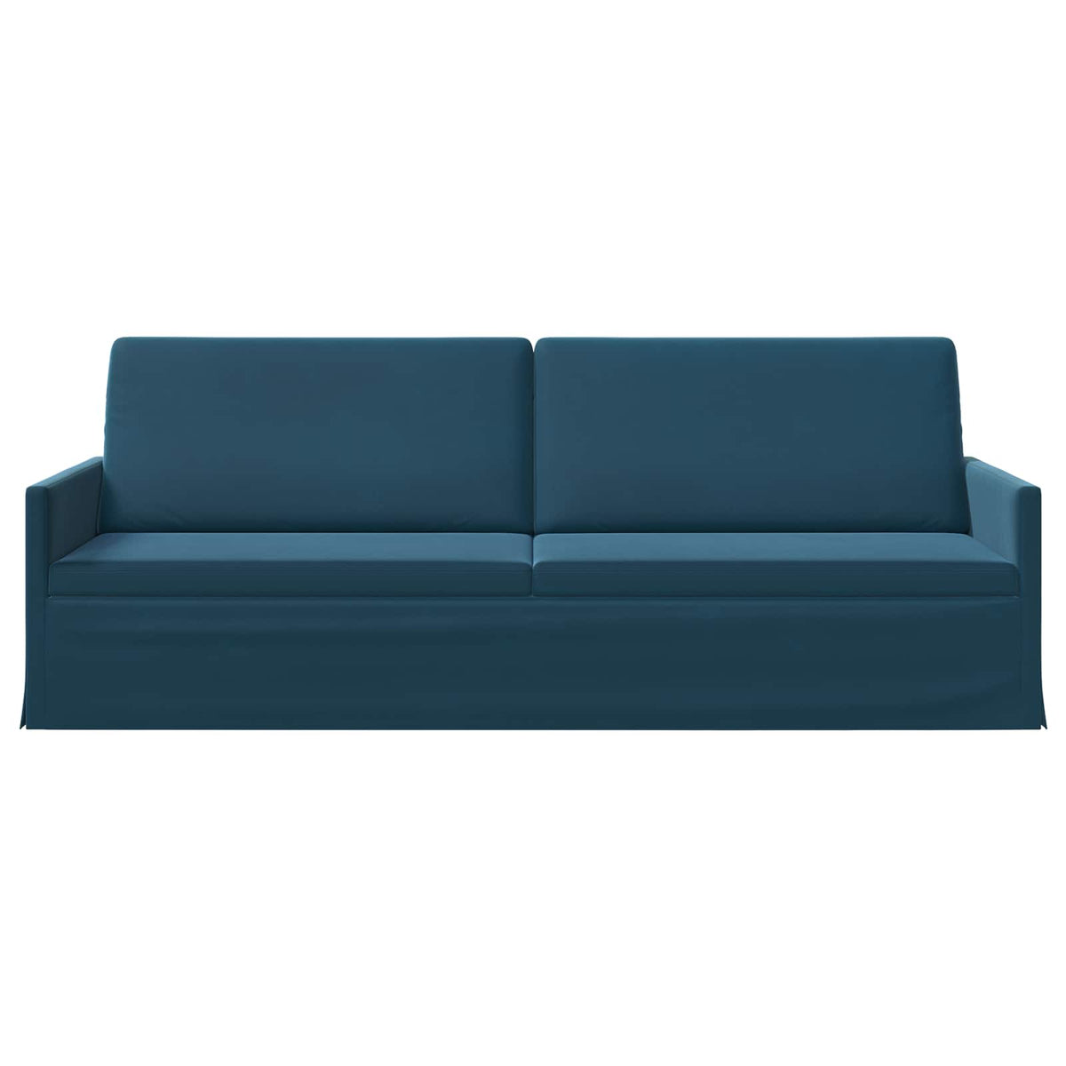 vidaXL Sofa na 3 osoby niebieski 220 x 81 x 82 cm Welur