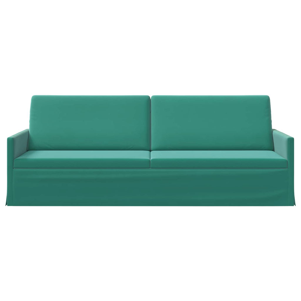 vidaXL Sofa na 3 osoby Turkusowy 220 x 81 x 82 cm Welur