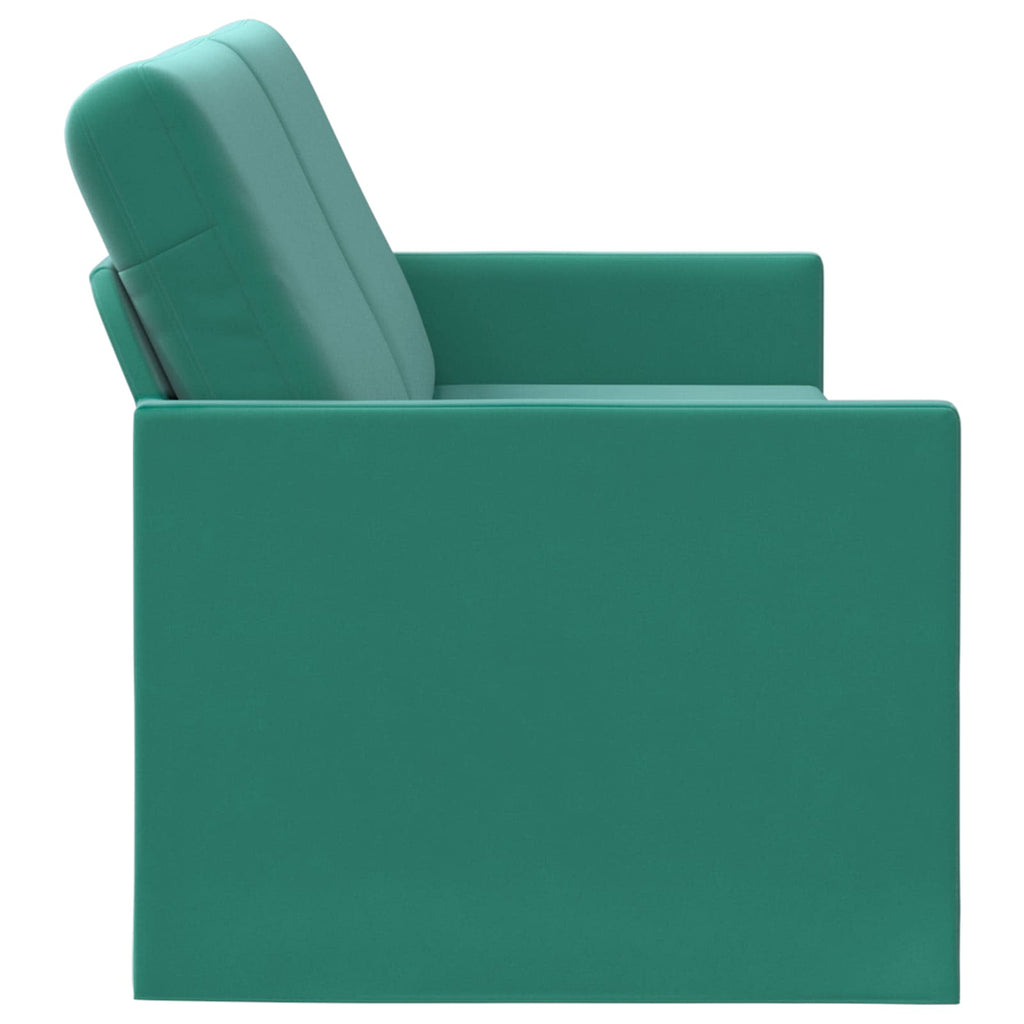 vidaXL Sofa na 3 osoby Turkusowy 220 x 81 x 82 cm Welur