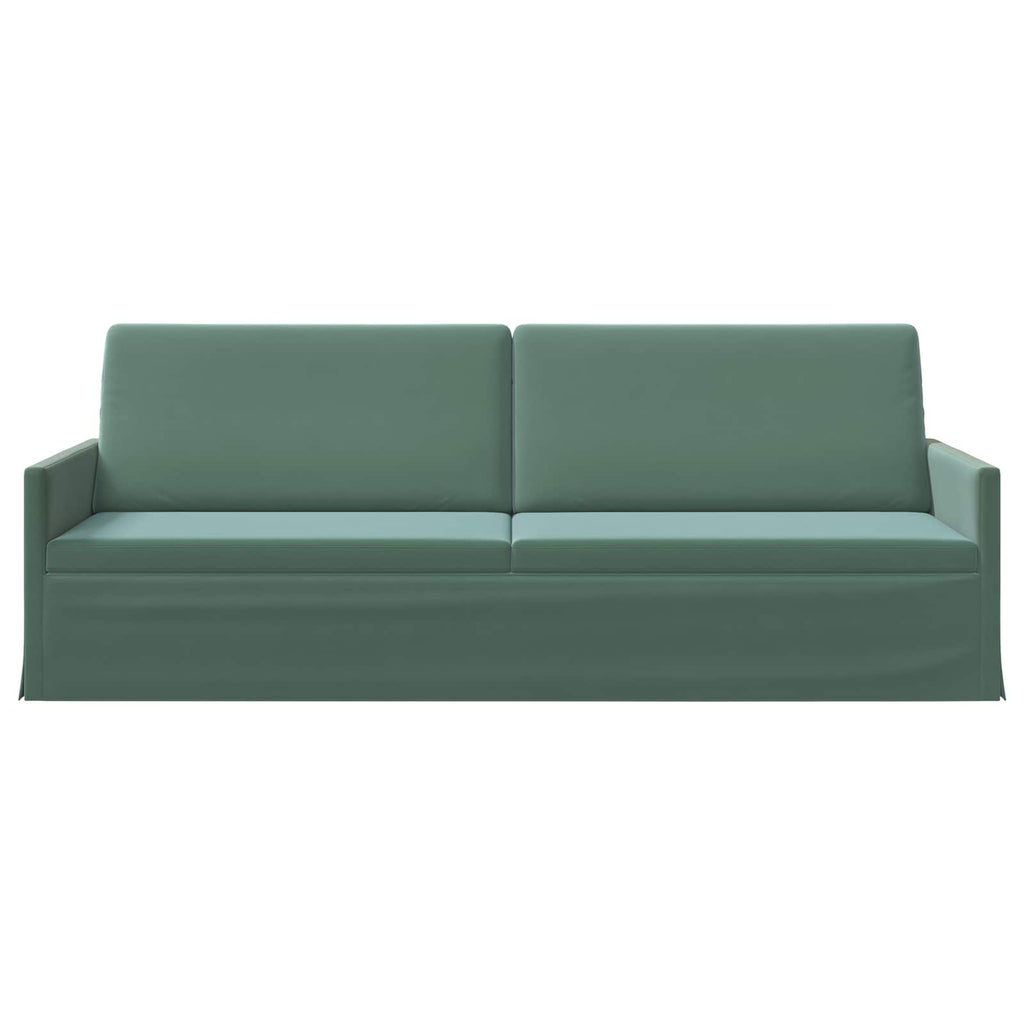 vidaXL Sofa na 3 osoby Zielony morski 220 x 81 x 82 cm Welur