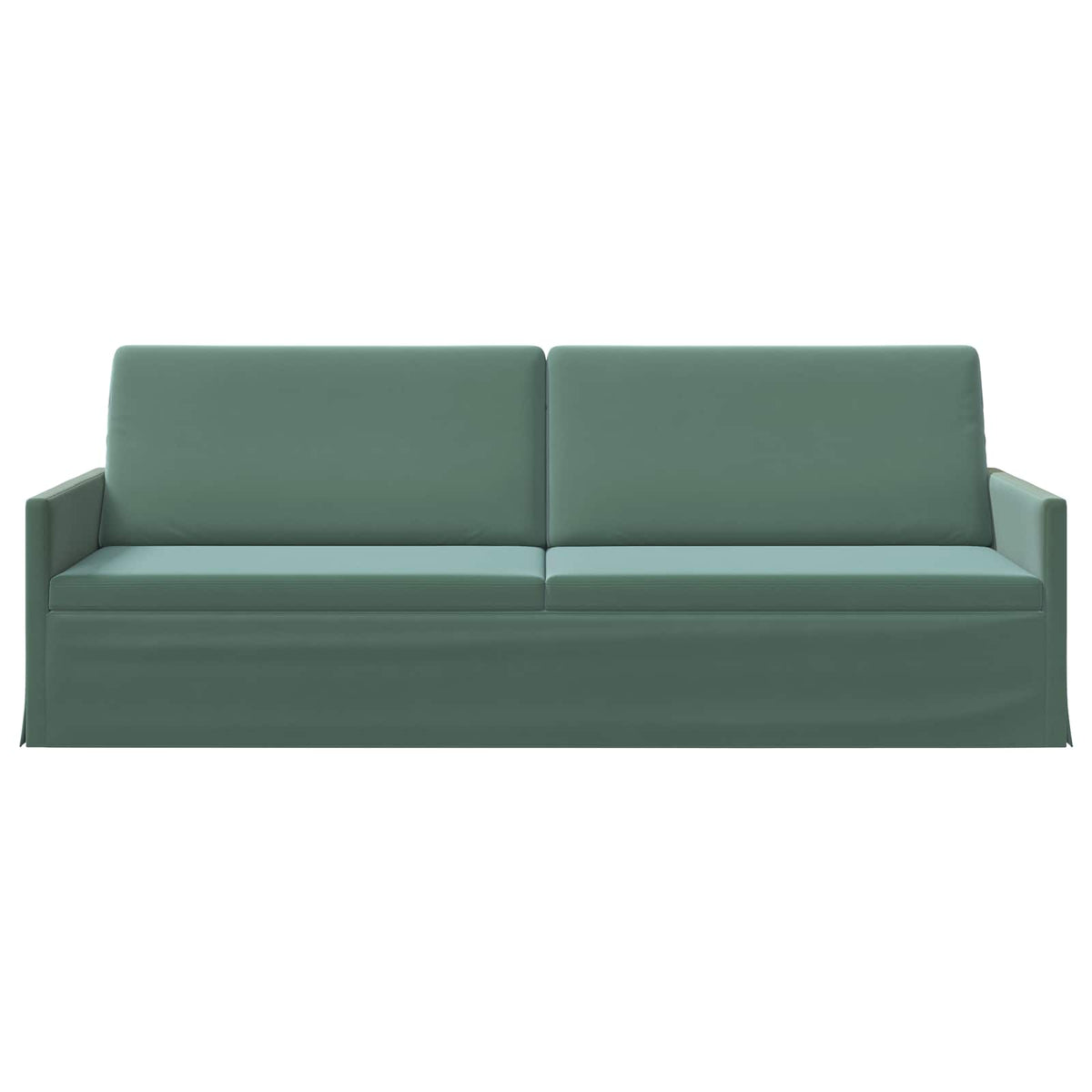 vidaXL Sofa na 3 osoby Zielony morski 220 x 81 x 82 cm Welur
