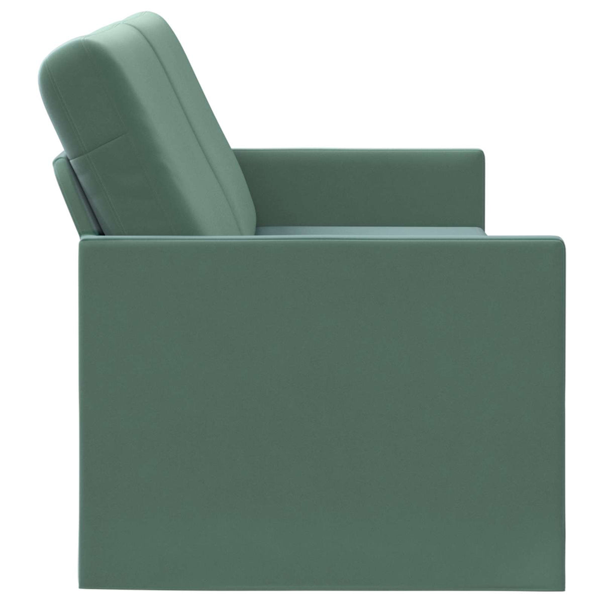 vidaXL Sofa na 3 osoby Zielony morski 220 x 81 x 82 cm Welur