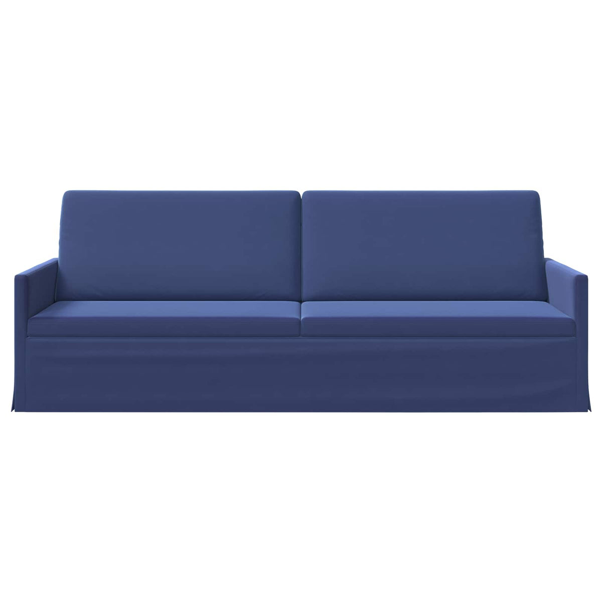 vidaXL Sofa na 3 osoby Niebieski policyjny 220 x 81 x 82 cm Welur