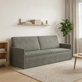 vidaXL Sofa na 3 osoby jasnoszary 220 x 81 x 82 cm Tkanina sztruksowa