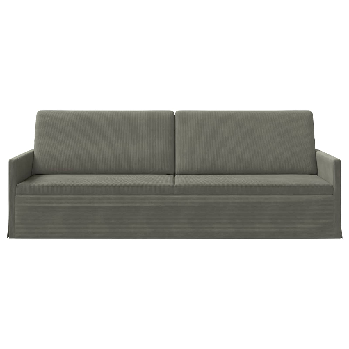 vidaXL Sofa na 3 osoby jasnoszary 220 x 81 x 82 cm Tkanina sztruksowa