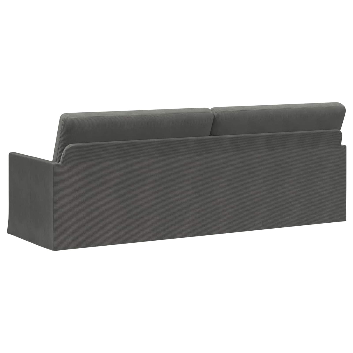 vidaXL Sofa na 3 osoby ciemnoszary 220 x 81 x 82 cm Tkanina sztruksowa