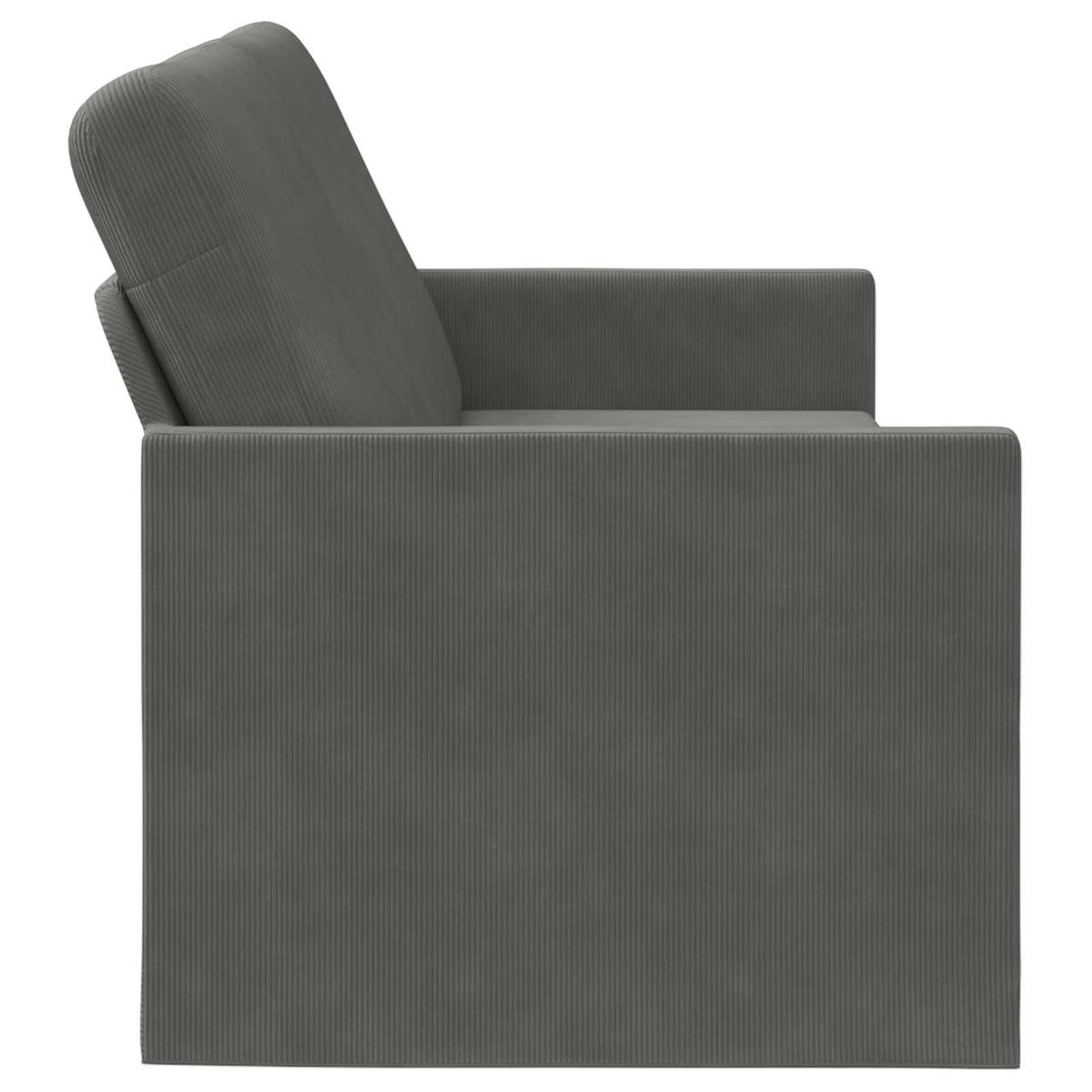 vidaXL Sofa na 3 osoby ciemnoszary 220 x 81 x 82 cm Tkanina sztruksowa