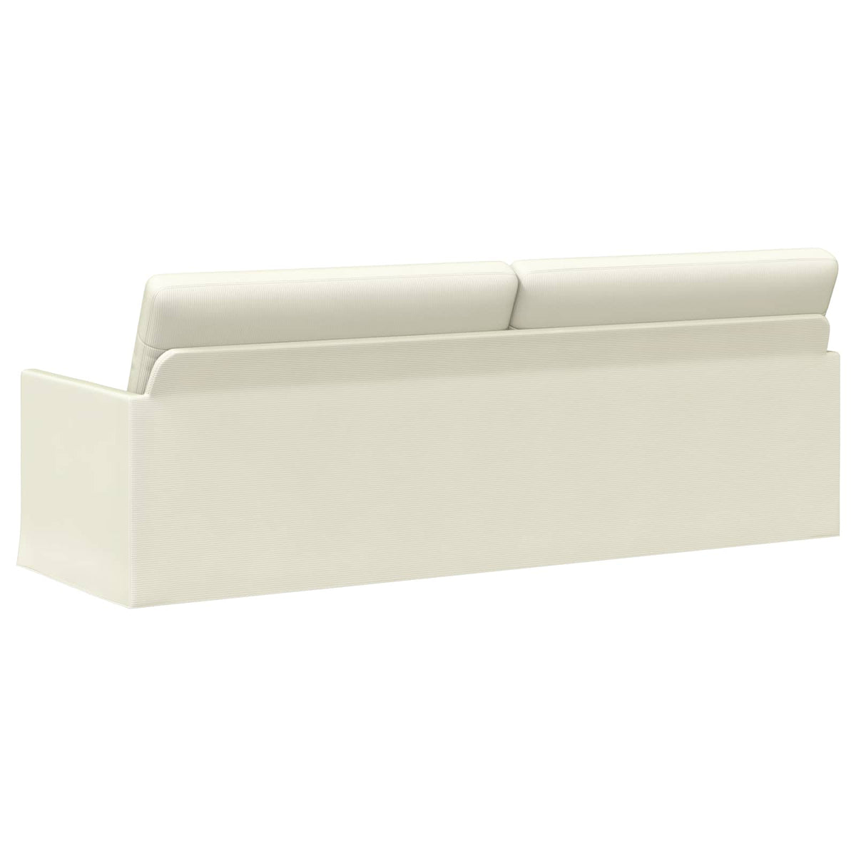 vidaXL Sofa na 3 osoby kremowy 220 x 81 x 82 cm Tkanina sztruksowa