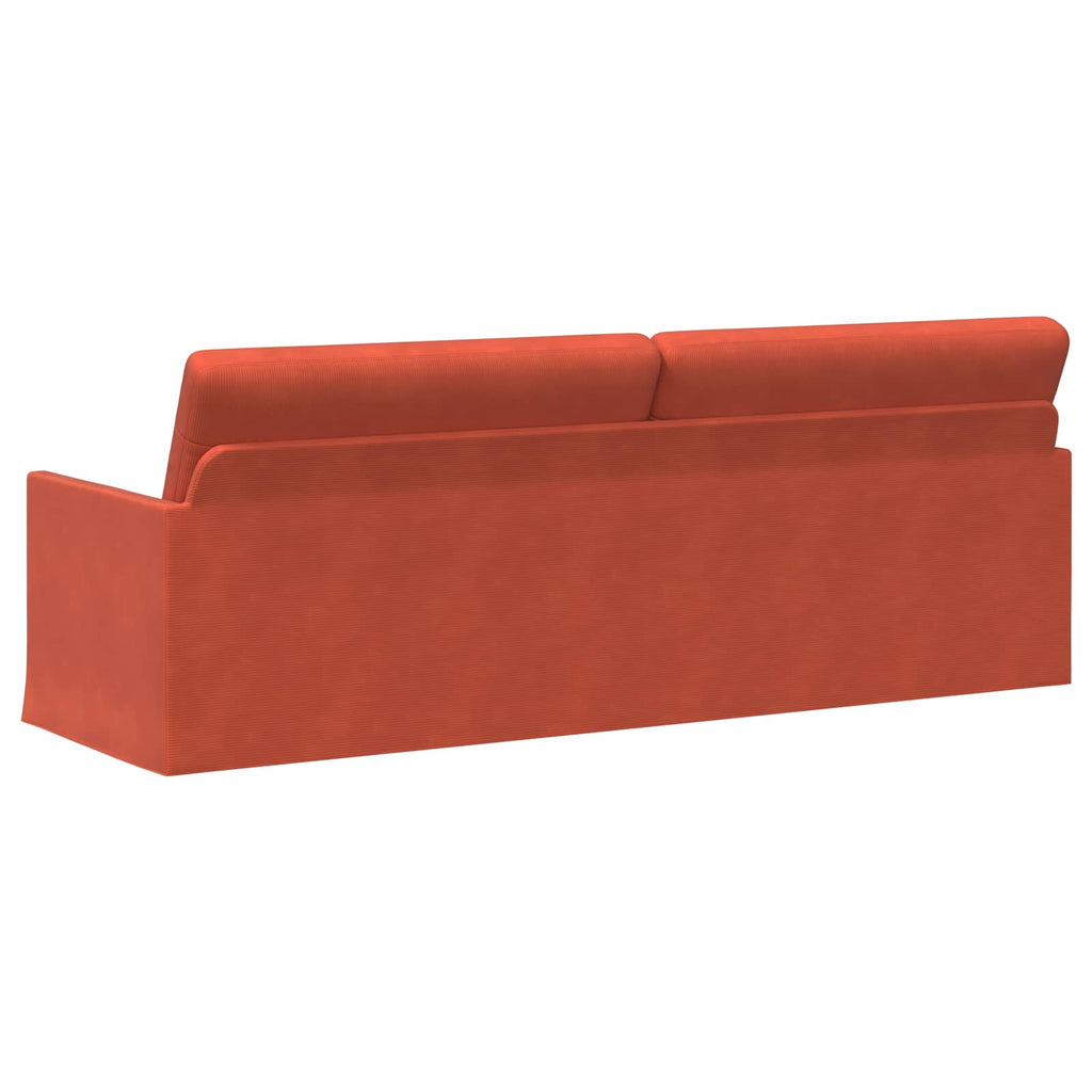 vidaXL Sofa na 3 osoby Czerwono-pomarańczowy 220 x 81 x 82 cm