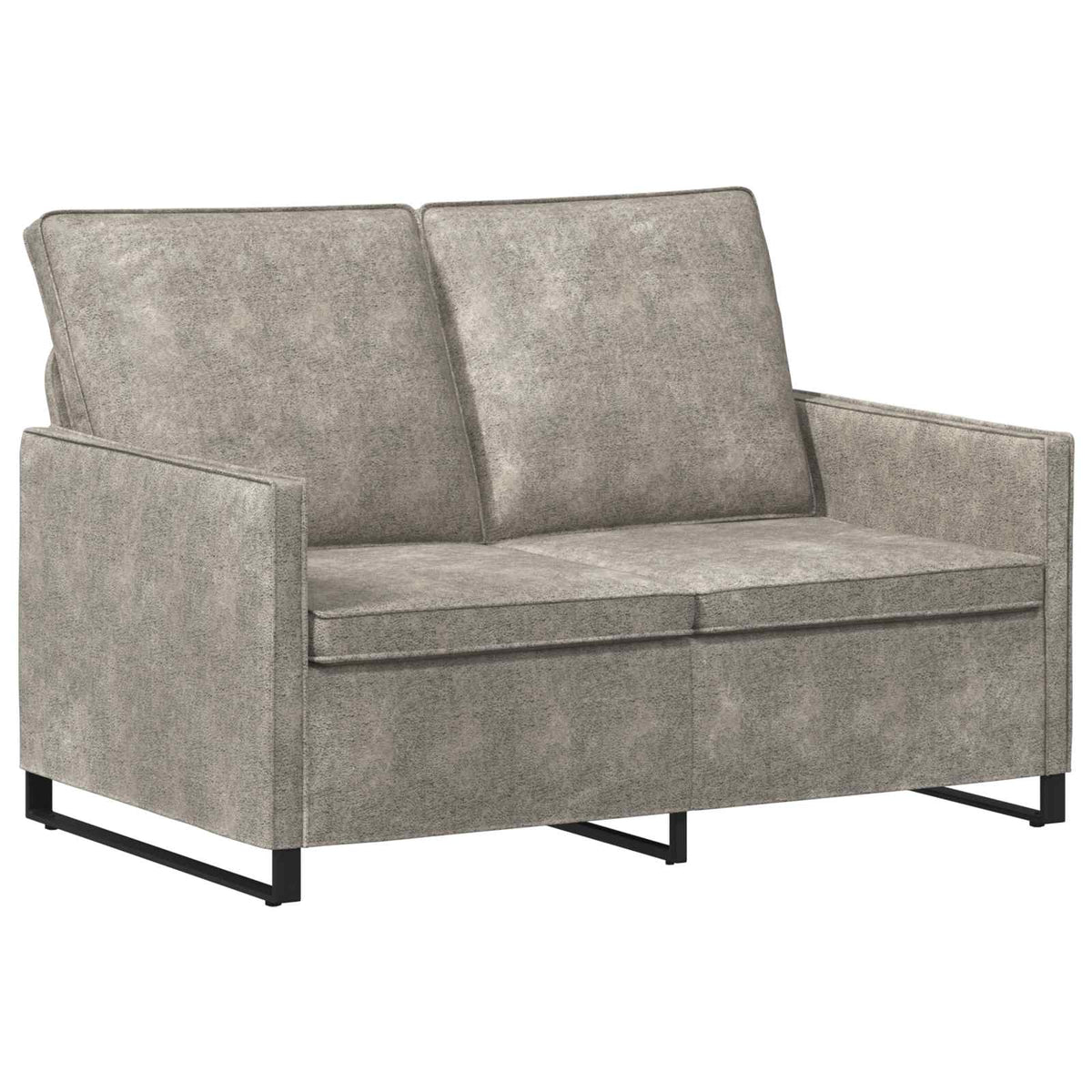vidaXL Zestaw Sof 2 pcs jasnoszary Materiał zamszowy syntetyczny