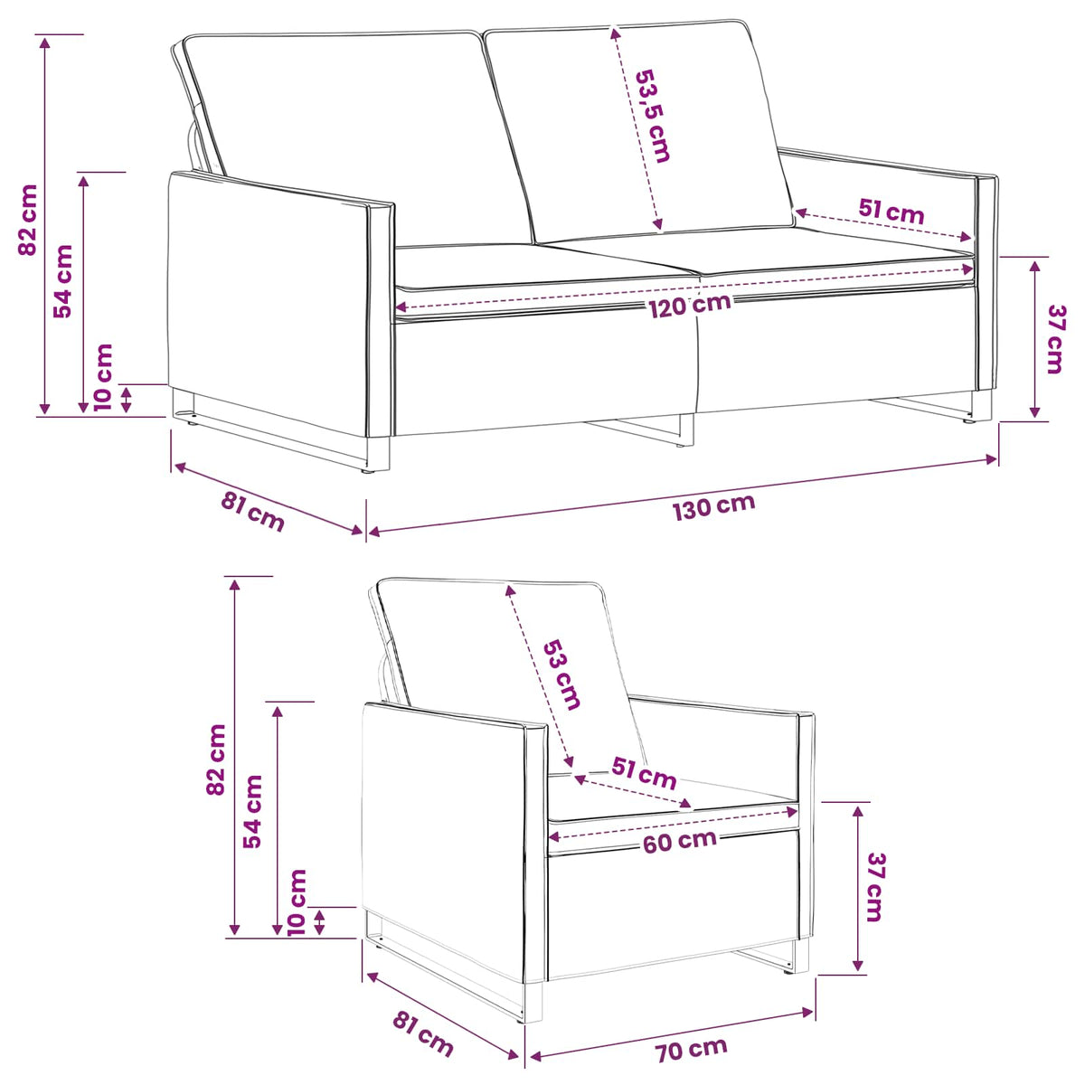 vidaXL Zestaw Sof 2 pcs jasnoszary Materiał zamszowy syntetyczny