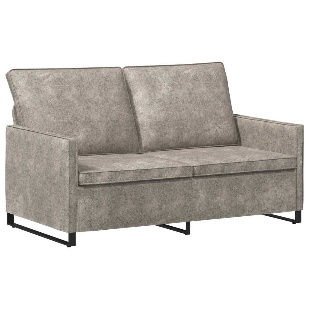 vidaXL Zestaw Sof 2 pcs jasnoszary Materiał zamszowy syntetyczny