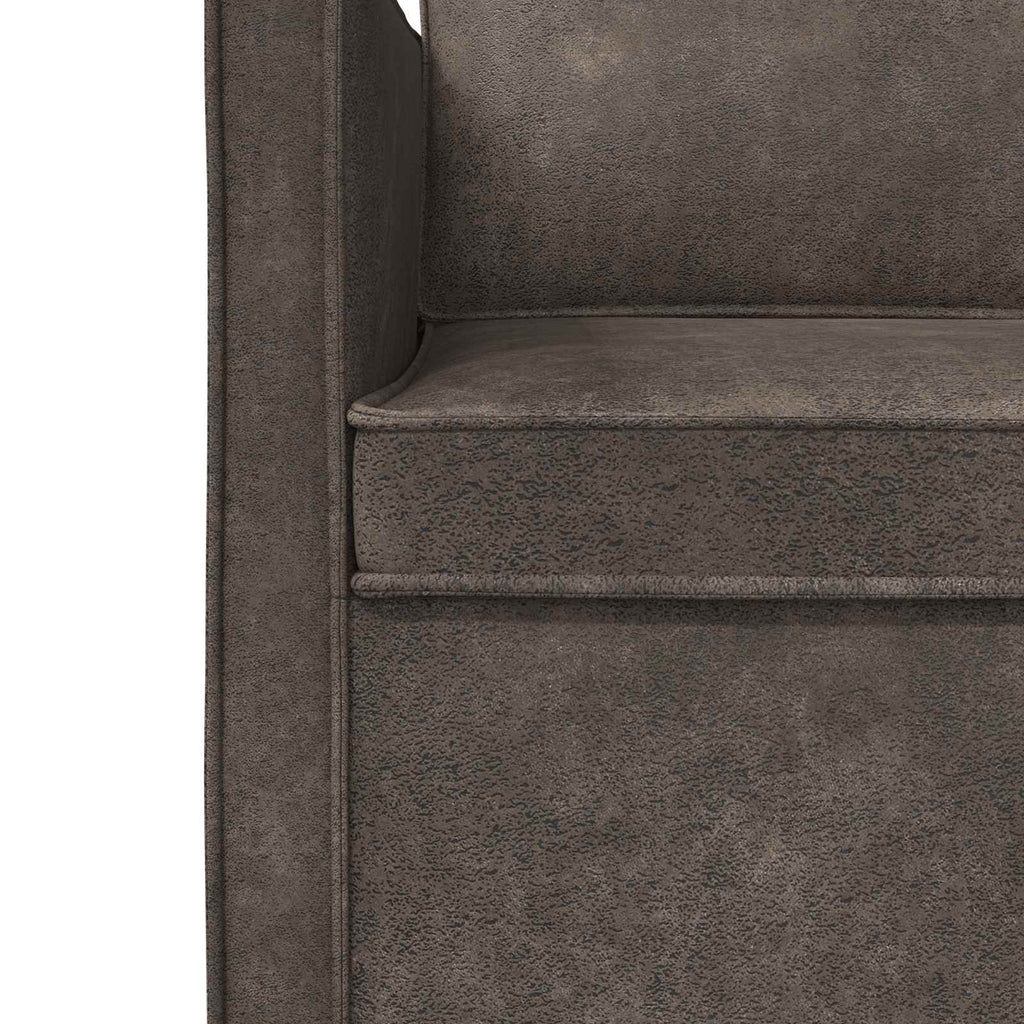 vidaXL Zestaw Sof 2 pcs ciemnoszary Materiał zamszowy syntetyczny