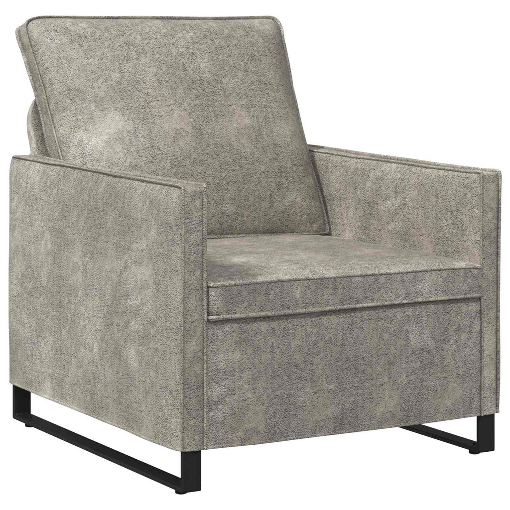 vidaXL Zestaw Sof 2 pcs jasnoszary Materiał zamszowy syntetyczny