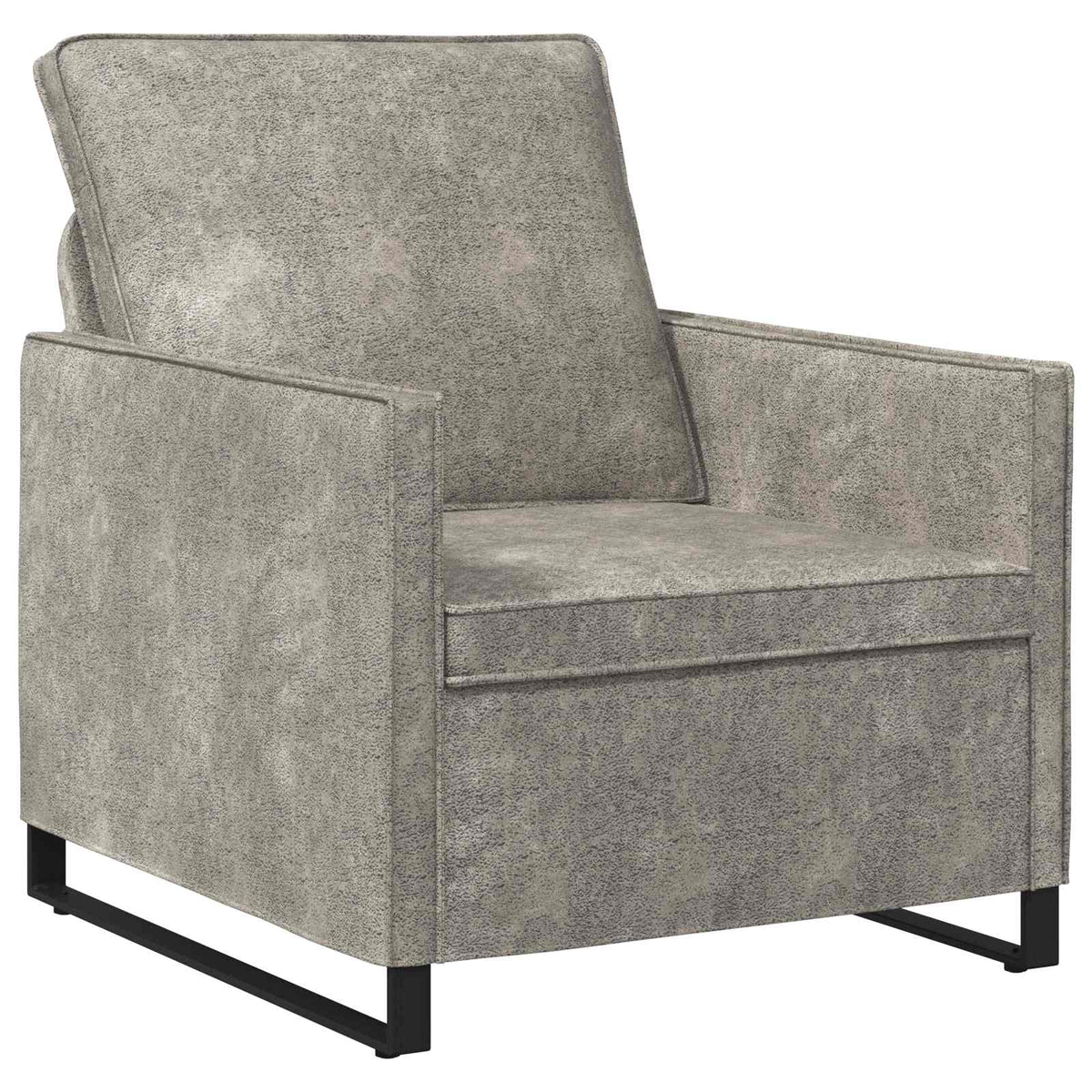 vidaXL Zestaw Sof 2 pcs jasnoszary Materiał zamszowy syntetyczny