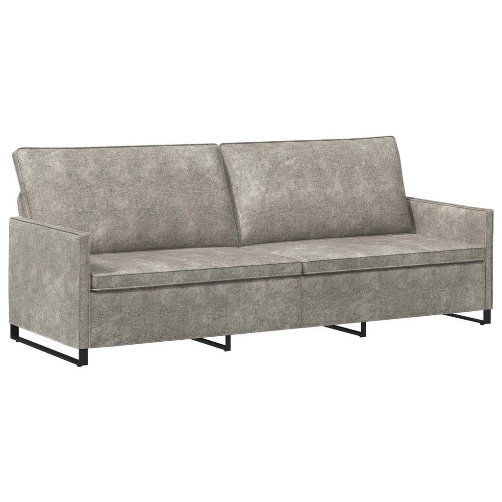 vidaXL Zestaw Sof 2 pcs jasnoszary Materiał zamszowy syntetyczny