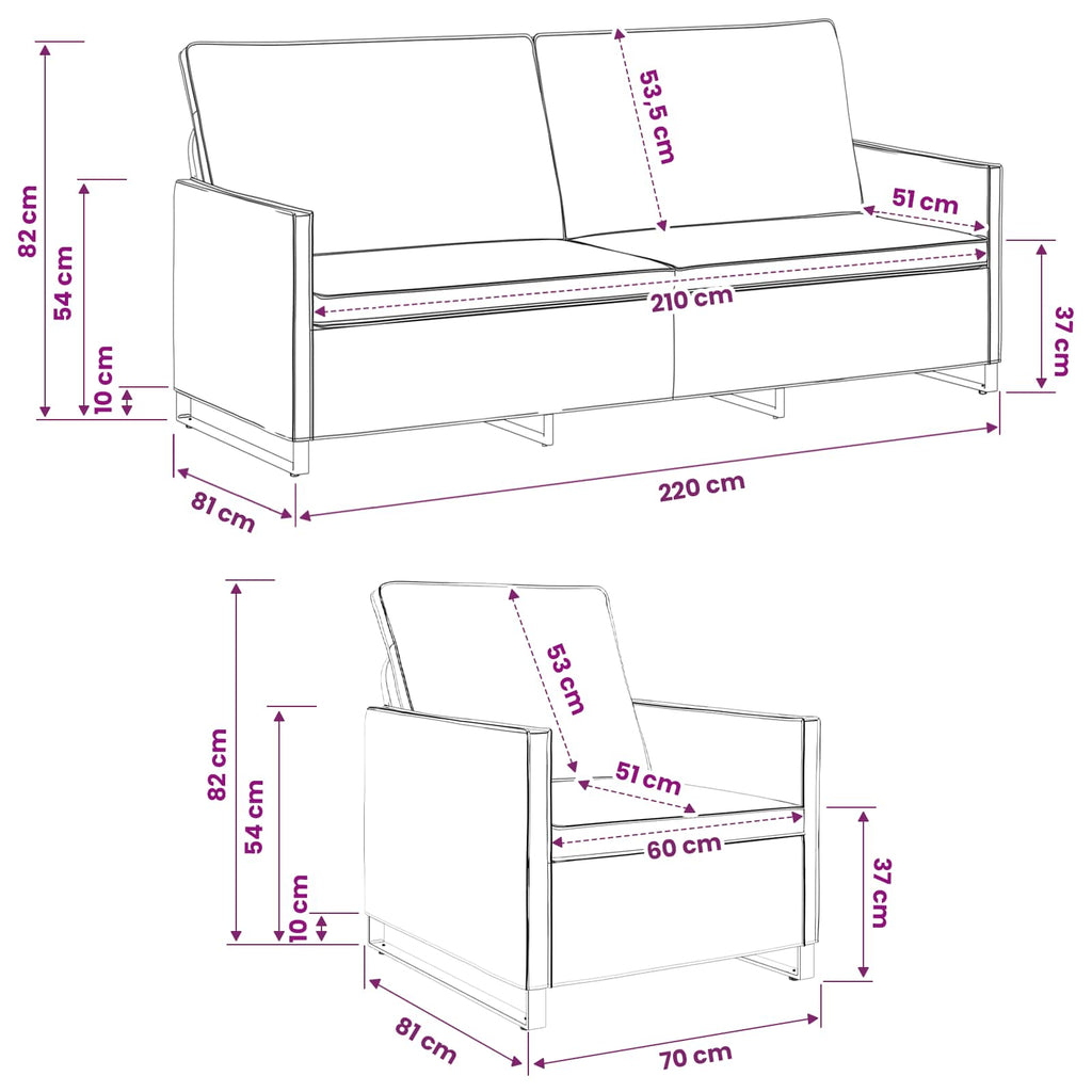 vidaXL Zestaw Sof 2 pcs jasnoszary Materiał zamszowy syntetyczny