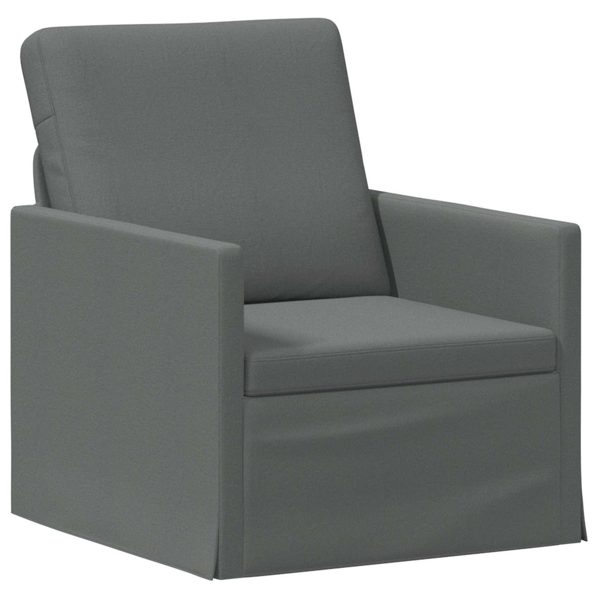 vidaXL Zestaw Sof 2 pcs ciemnoszary tkanina