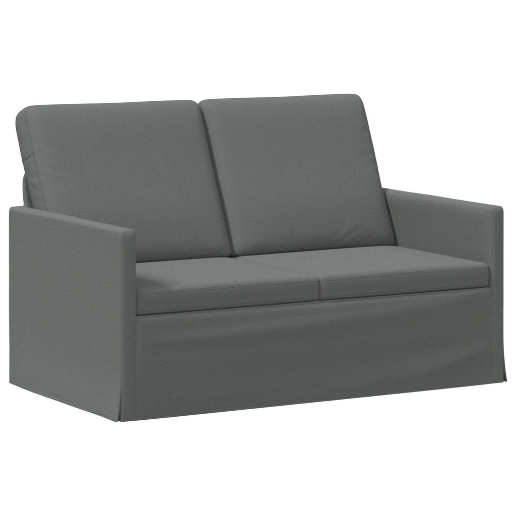 vidaXL Zestaw Sof 2 pcs ciemnoszary tkanina