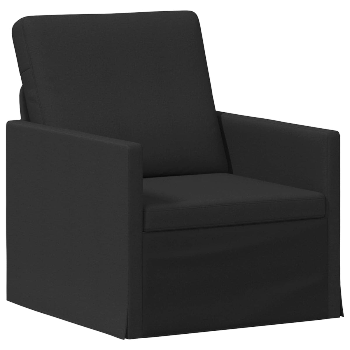 vidaXL Zestaw Sof 2 pcs Czarny tkanina