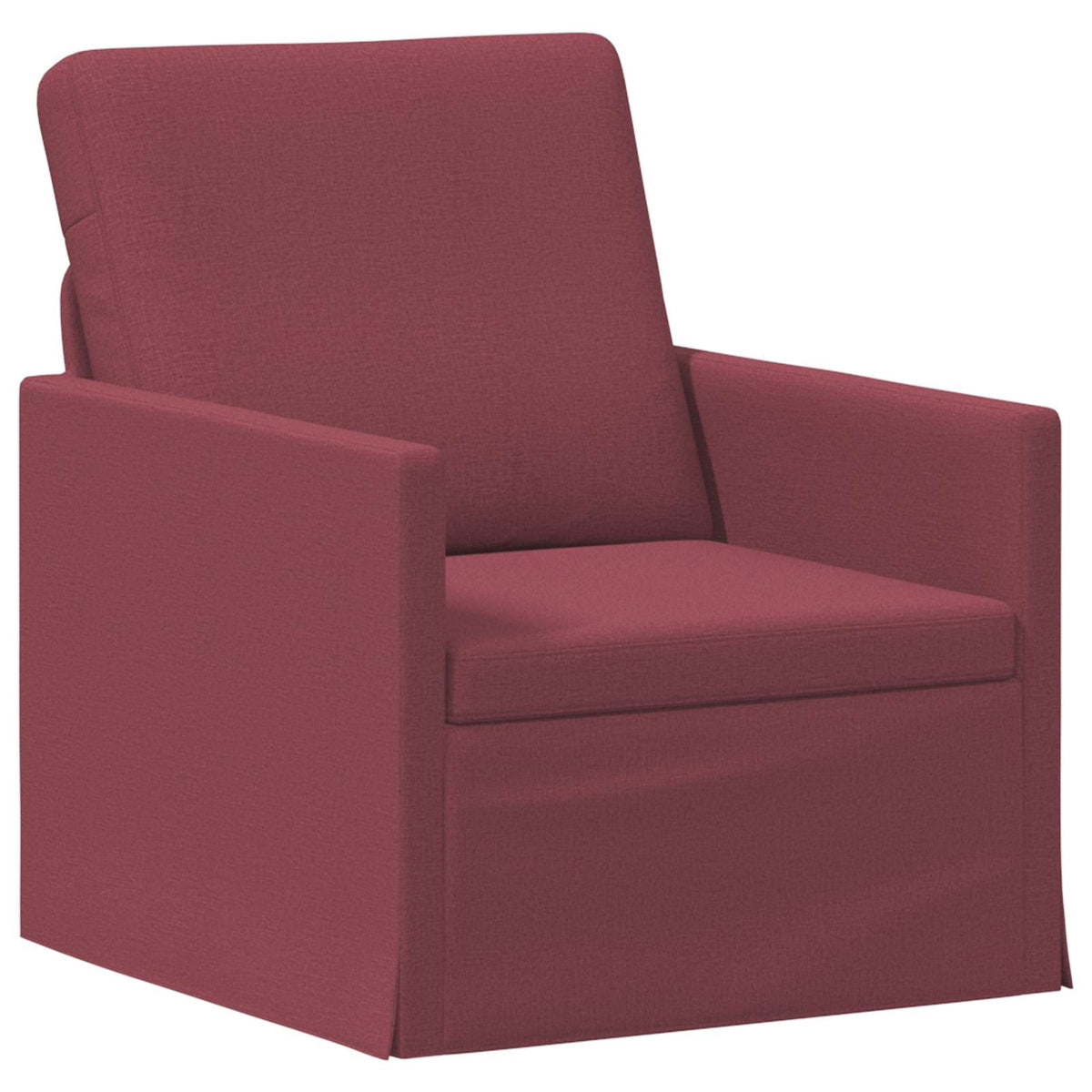 vidaXL Zestaw Sof 2 pcs Czerwone wino tkanina