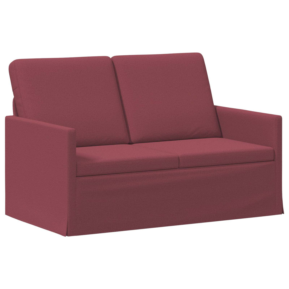 vidaXL Zestaw Sof 2 pcs Czerwone wino tkanina