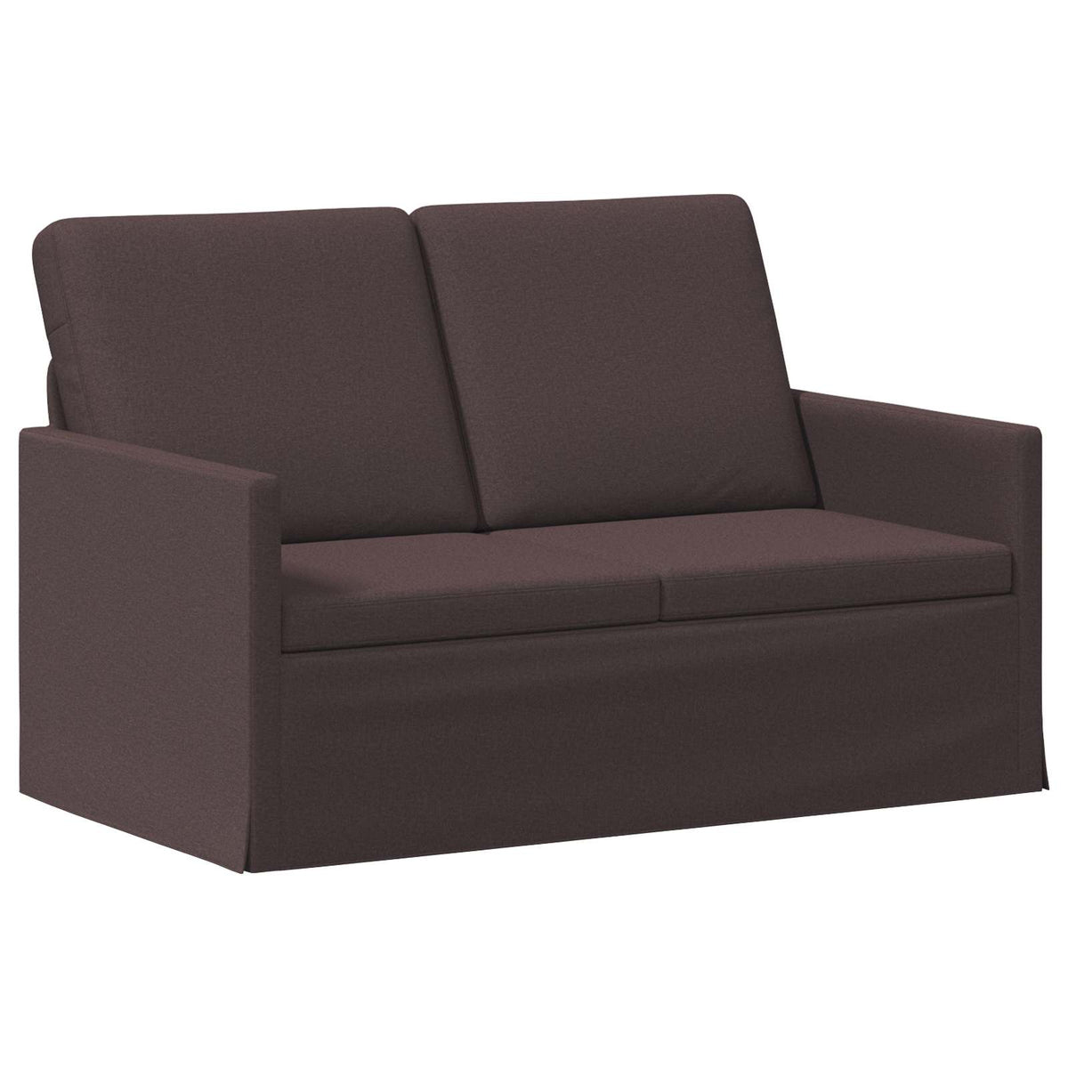 vidaXL Zestaw Sof 2 pcs Ciemny brąz tkanina