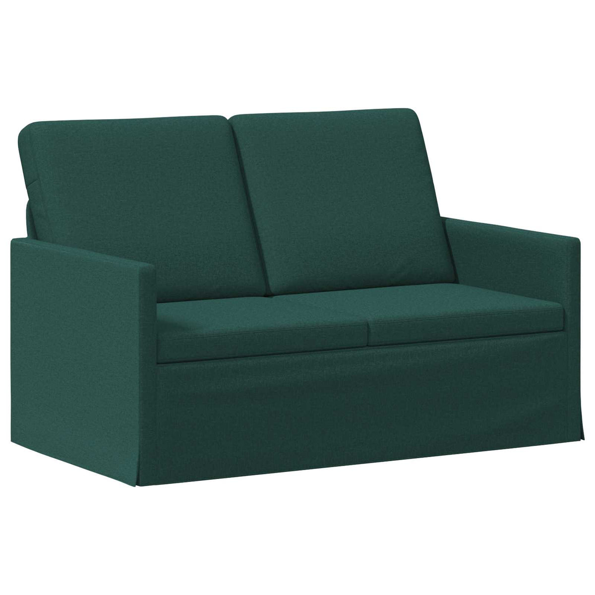 vidaXL Zestaw Sof 2 pcs Ciemnozielony tkanina