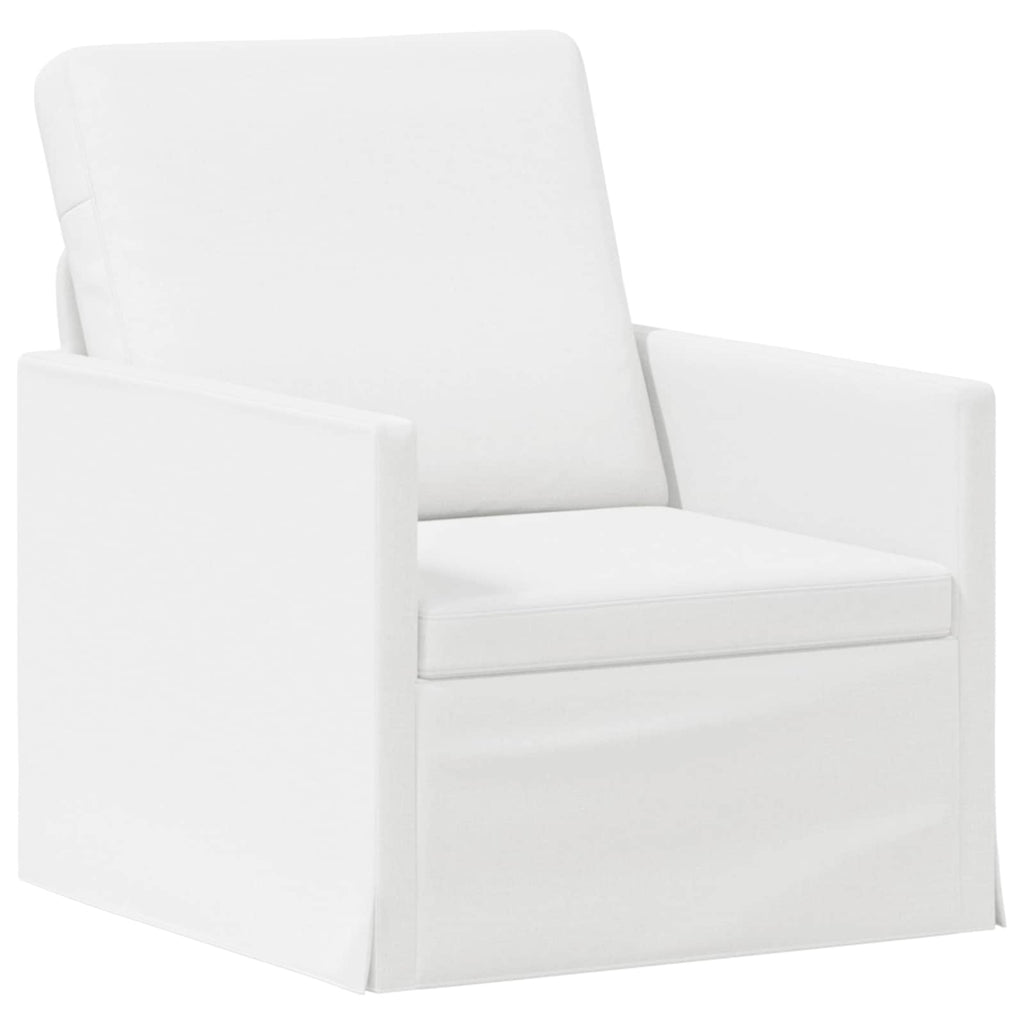 vidaXL Zestaw Sof 2 pcs Biały tkanina