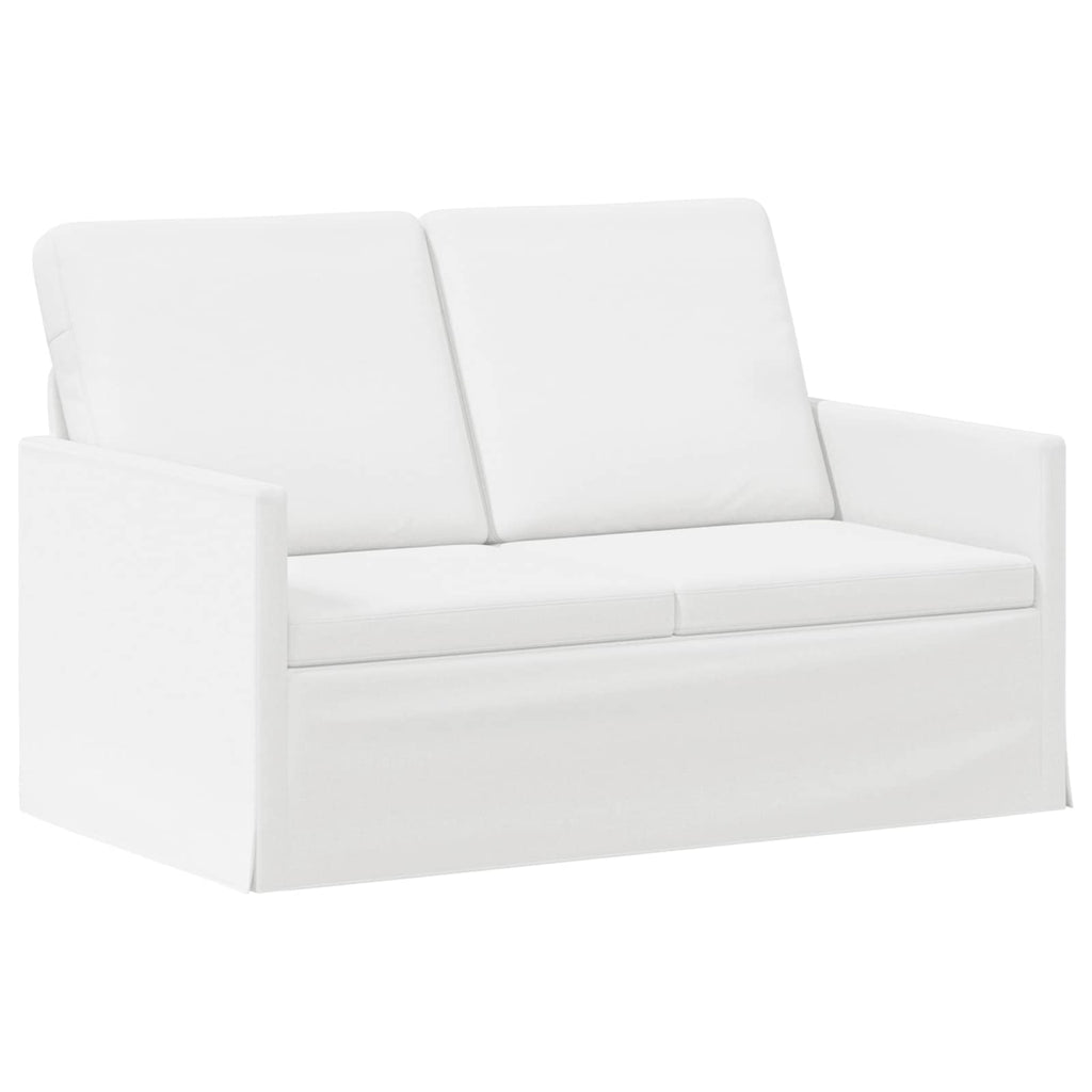 vidaXL Zestaw Sof 2 pcs Biały tkanina