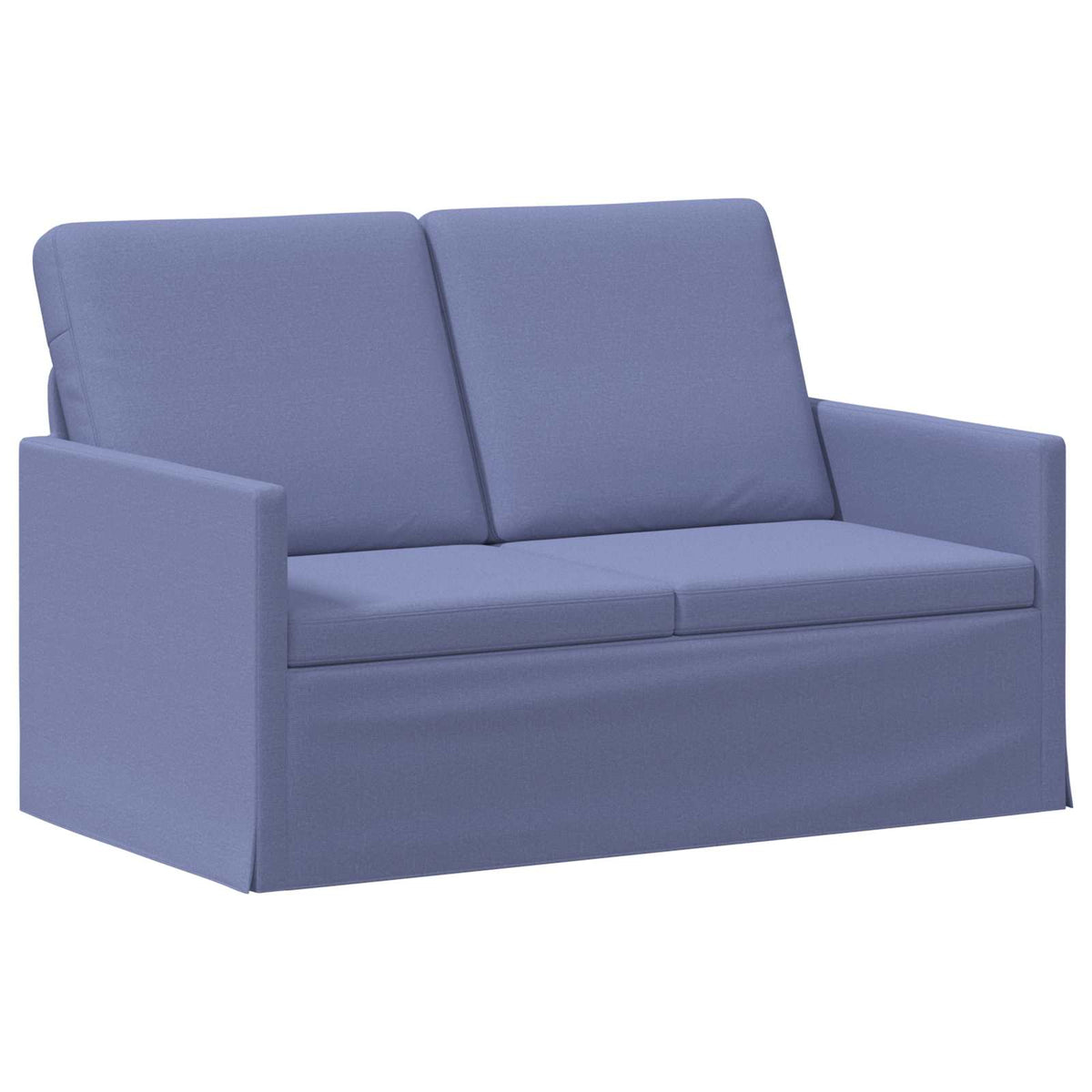 vidaXL Zestaw Sof 2 pcs Niebieski dżins tkanina