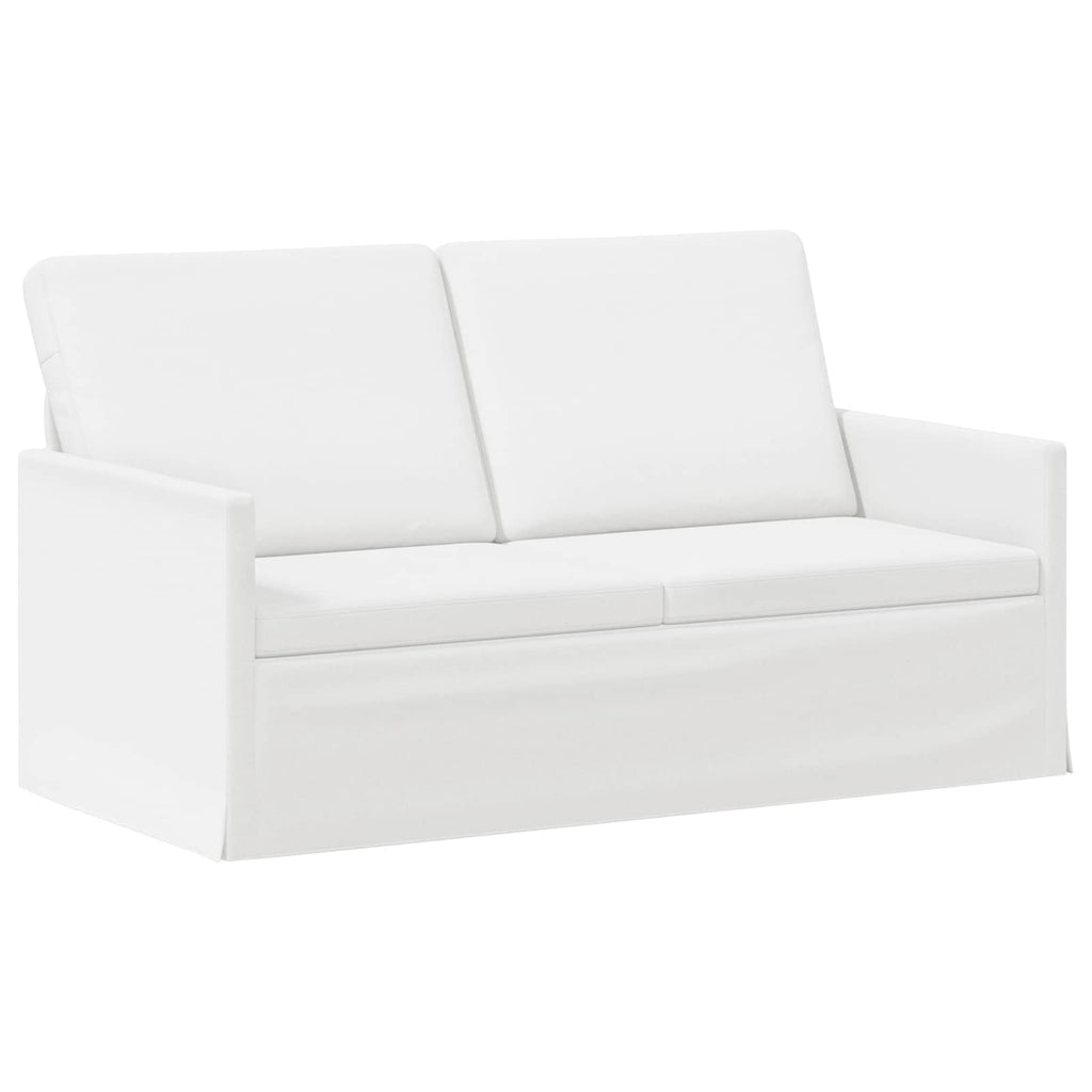 vidaXL Zestaw Sof 2 pcs Biały tkanina