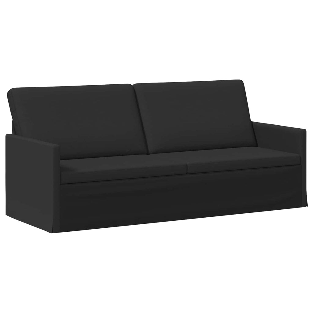 vidaXL Zestaw Sof 2 pcs Czarny tkanina