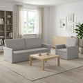 vidaXL Zestaw Sof 2 pcs Szary chmur tkanina