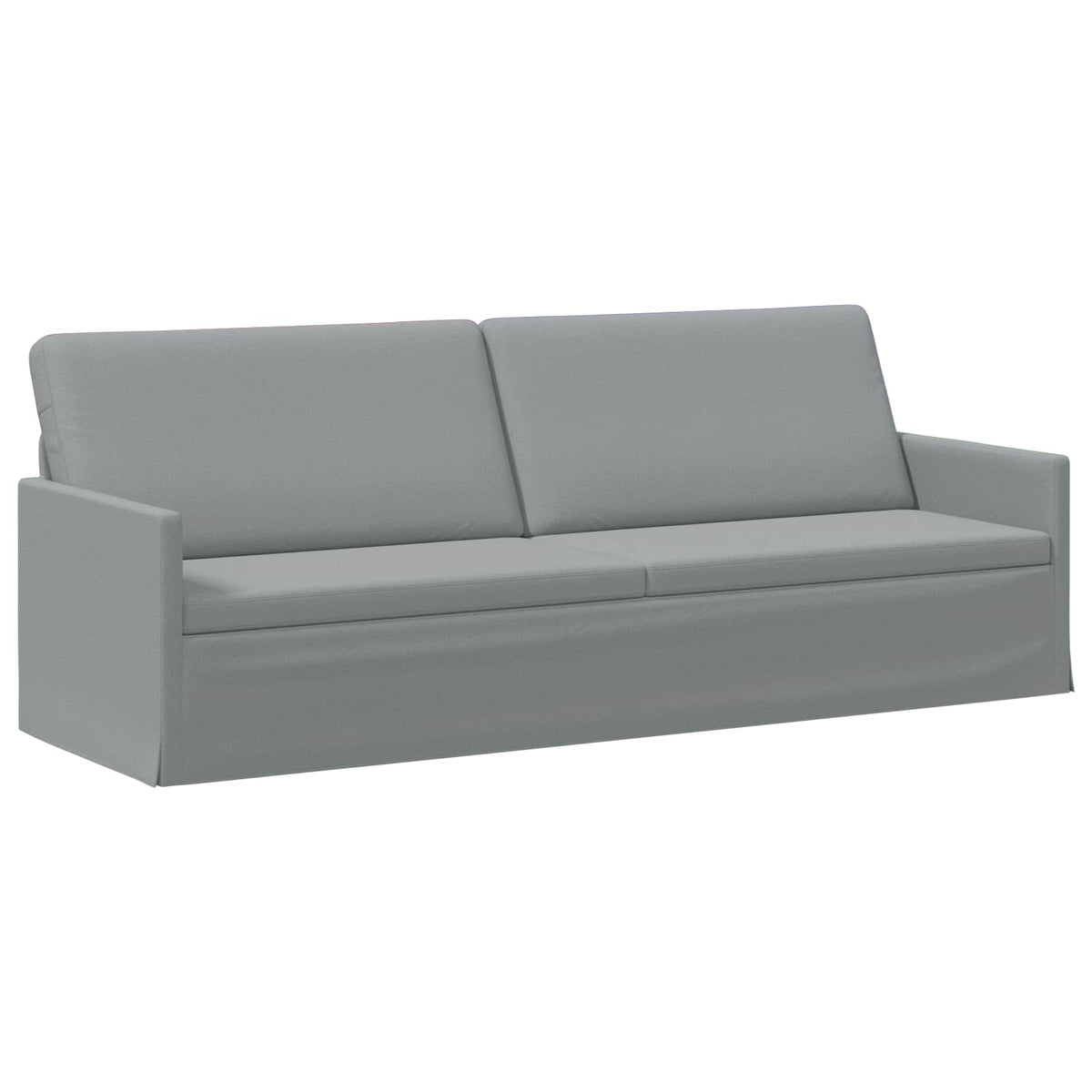 vidaXL Zestaw Sof 2 pcs jasnoszary tkanina