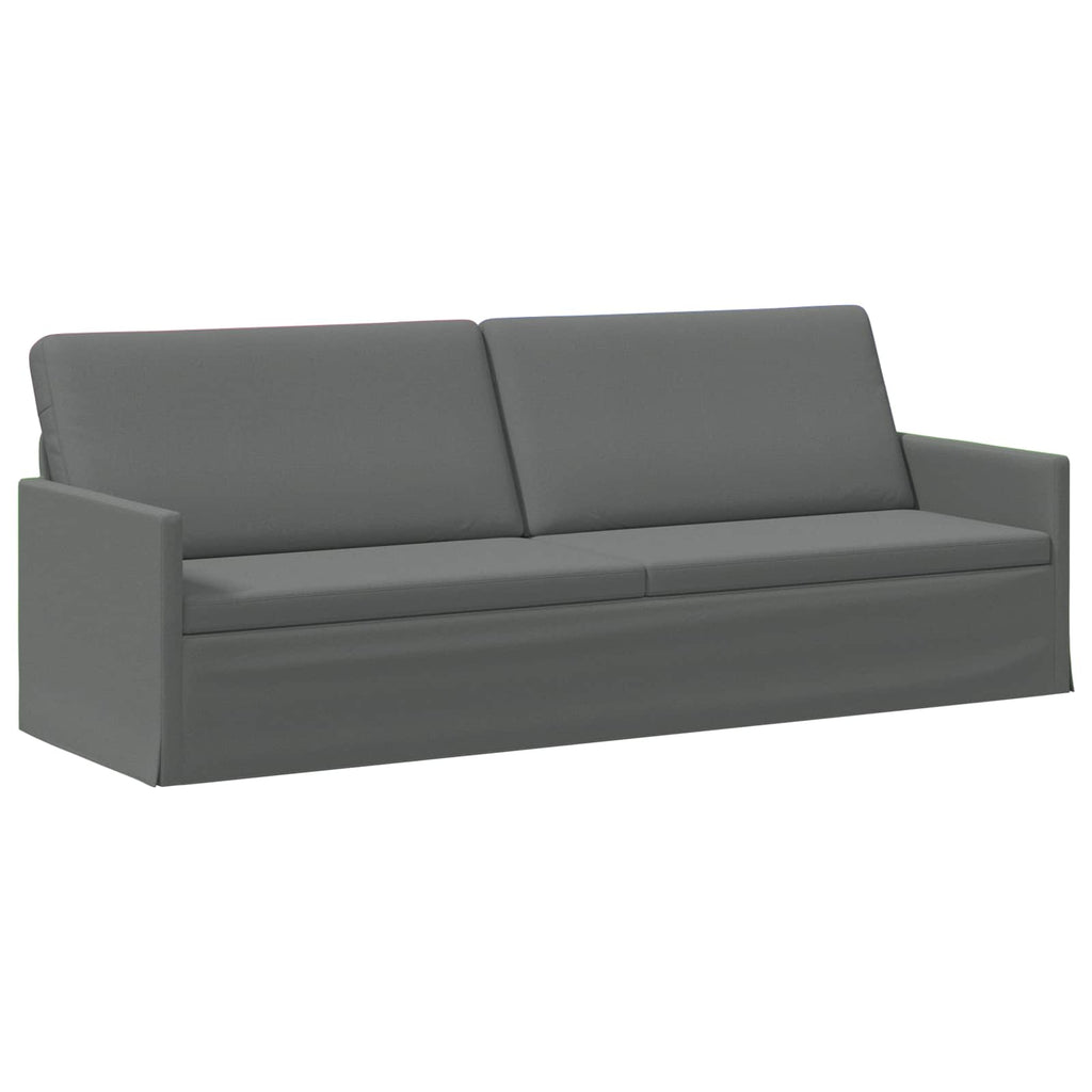 vidaXL Zestaw Sof 2 pcs ciemnoszary tkanina