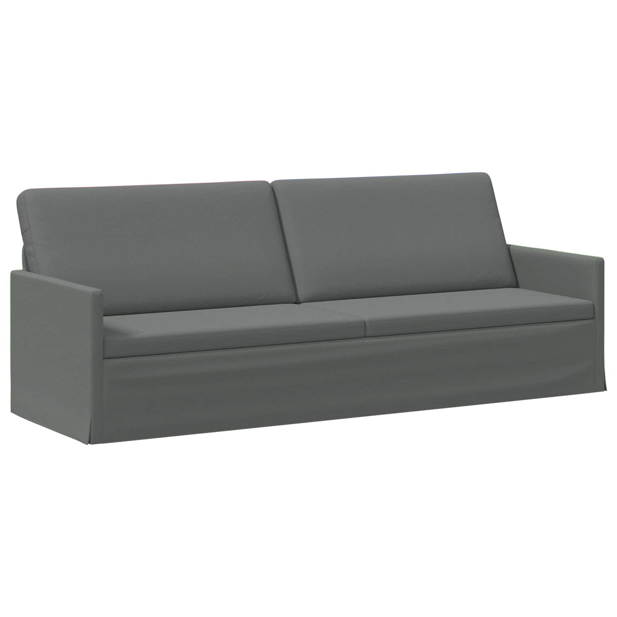 vidaXL Zestaw Sof 2 pcs ciemnoszary tkanina