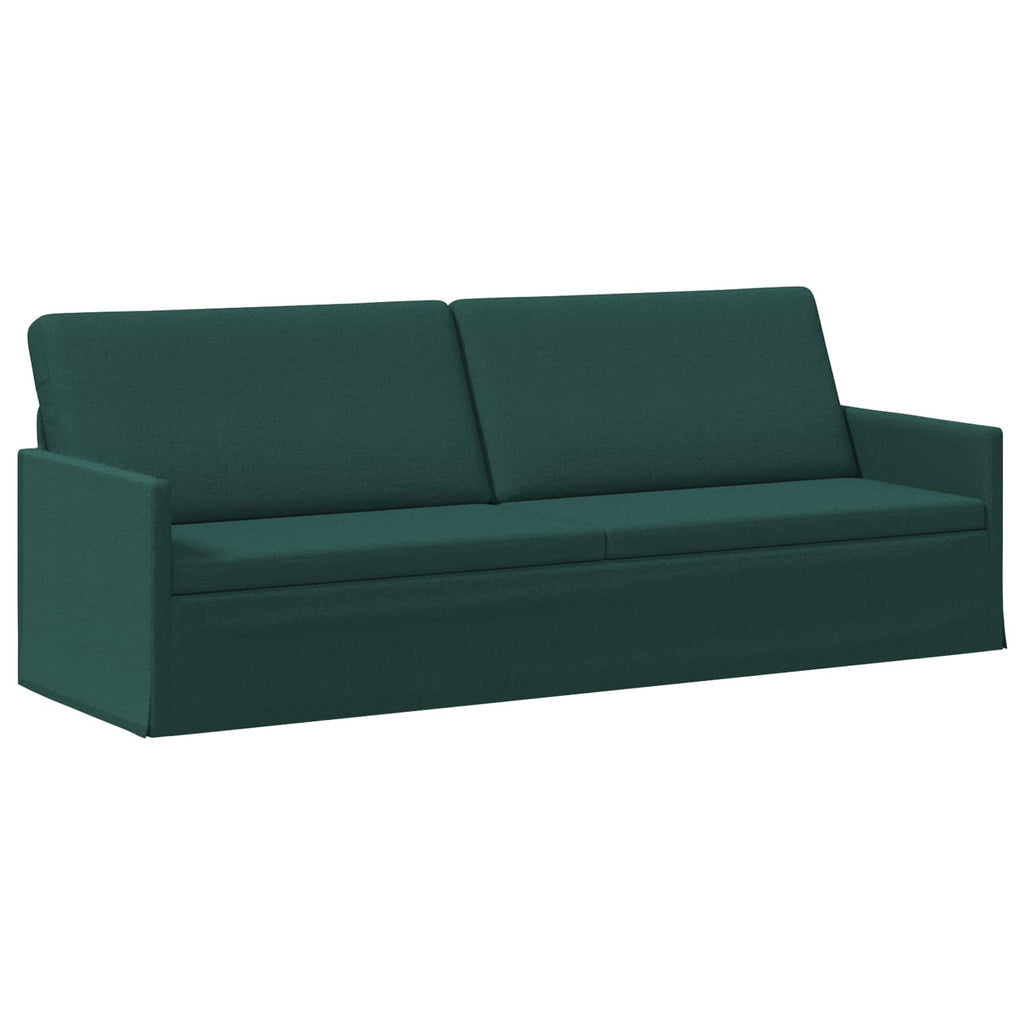 vidaXL Zestaw Sof 2 pcs Ciemnozielony tkanina