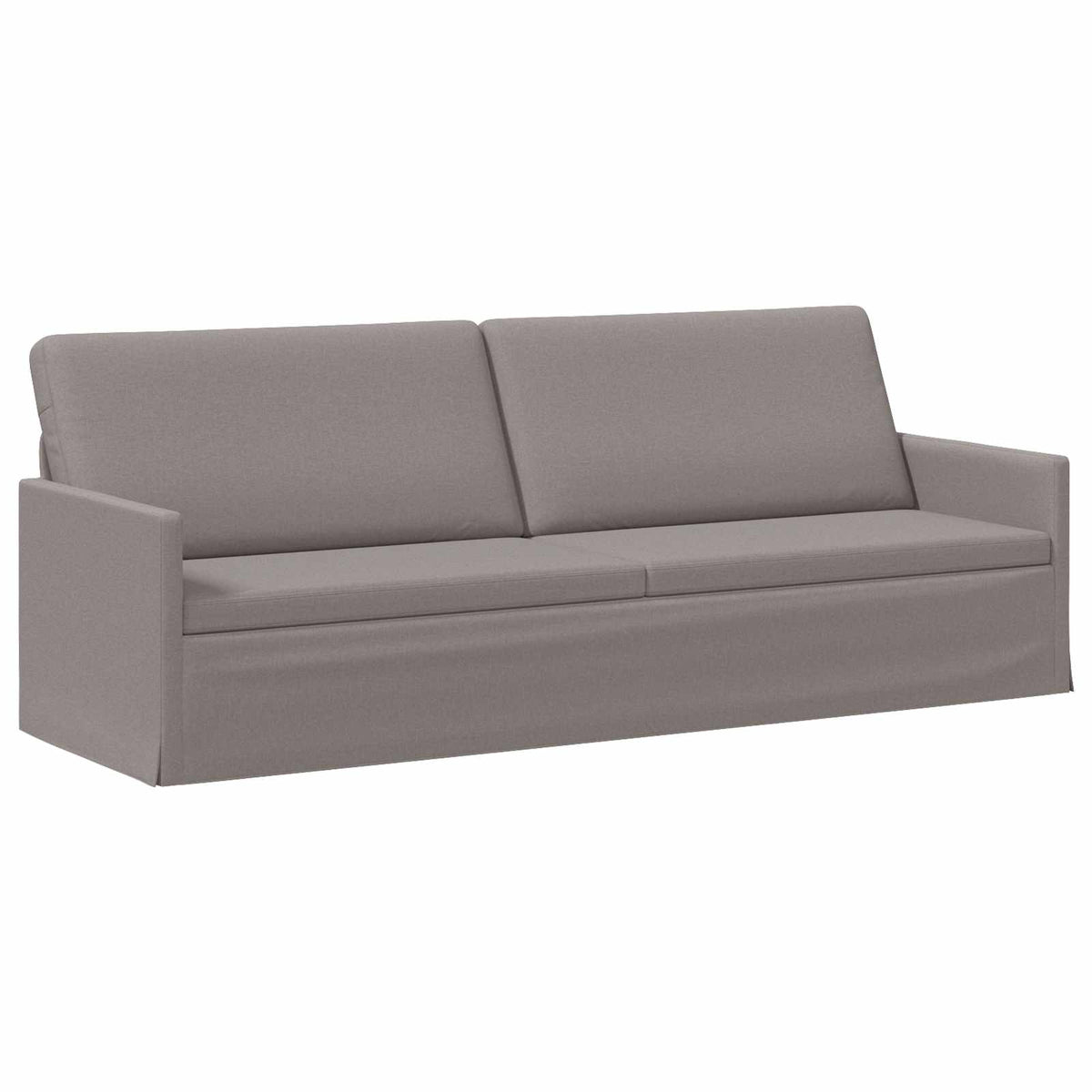 vidaXL Zestaw Sof 2 pcs Ciemnoszary tkanina