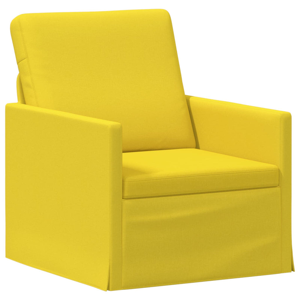 vidaXL Zestaw Sof 2 pcs Jasnożółty tkanina
