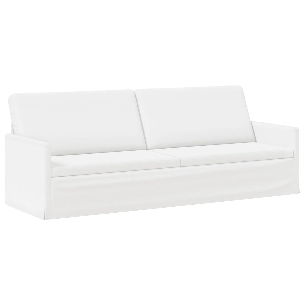 vidaXL Zestaw Sof 2 pcs Biały tkanina