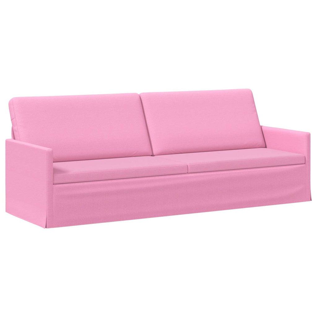 vidaXL Zestaw Sof 2 pcs różowy tkanina