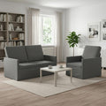 vidaXL Zestaw Sof 2 pcs ciemnoszary Welur