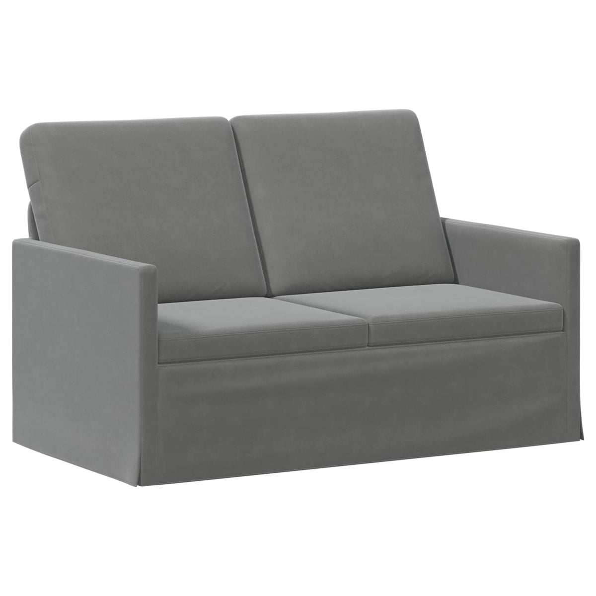vidaXL Zestaw Sof 2 pcs ciemnoszary Welur
