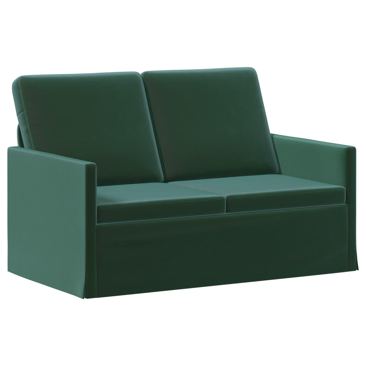 vidaXL Zestaw Sof 2 pcs Ciemnozielony Welur