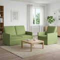 vidaXL Zestaw Sof 2 pcs Jasnozielony Welur