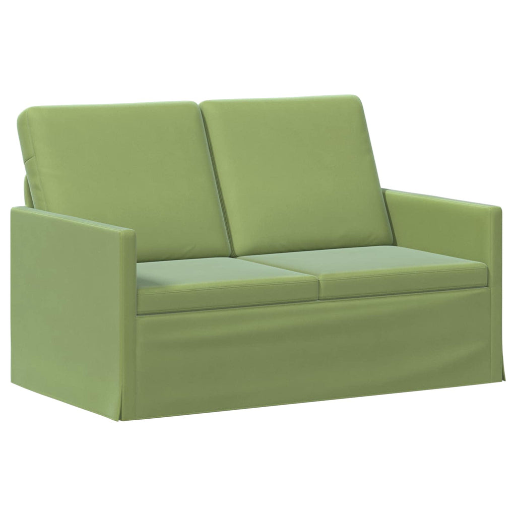 vidaXL Zestaw Sof 2 pcs Jasnozielony Welur