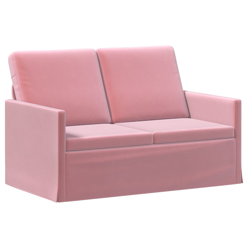 vidaXL Zestaw Sof 2 pcs różowy Welur