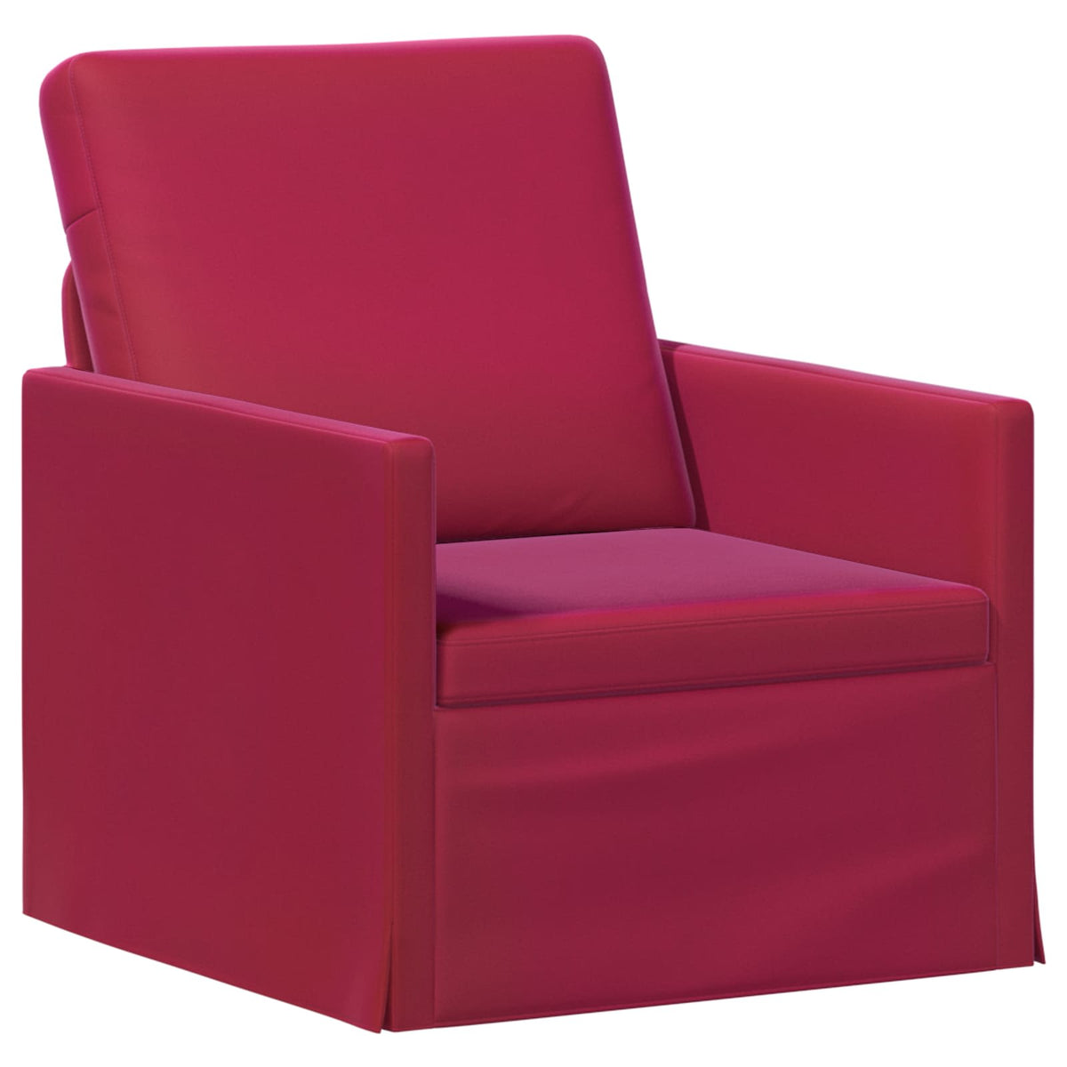 vidaXL Zestaw Sof 2 pcs Czerwone wino Welur