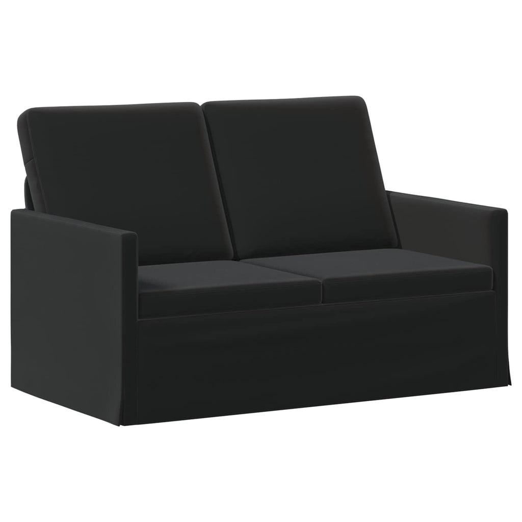 vidaXL Zestaw Sof 2 pcs Czarny Welur